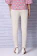 Off White Cotton Single Jersey Legging image number 4