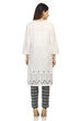 White Straight Cotton Kurta image number 5