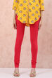 Red Cotton Churidar image number 0