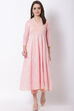 Peach Cotton Kalidar Kurta image number 0