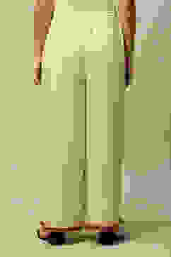 Ecru LIVA Straight Printed Palazzo image number 4