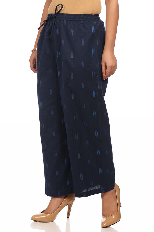 Indigo Cotton Fusion Pants image number 1