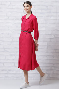 Fuchsia LIVA Straight Dress image number 2