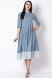 Indigo Cotton Kalidar Dress image number 0