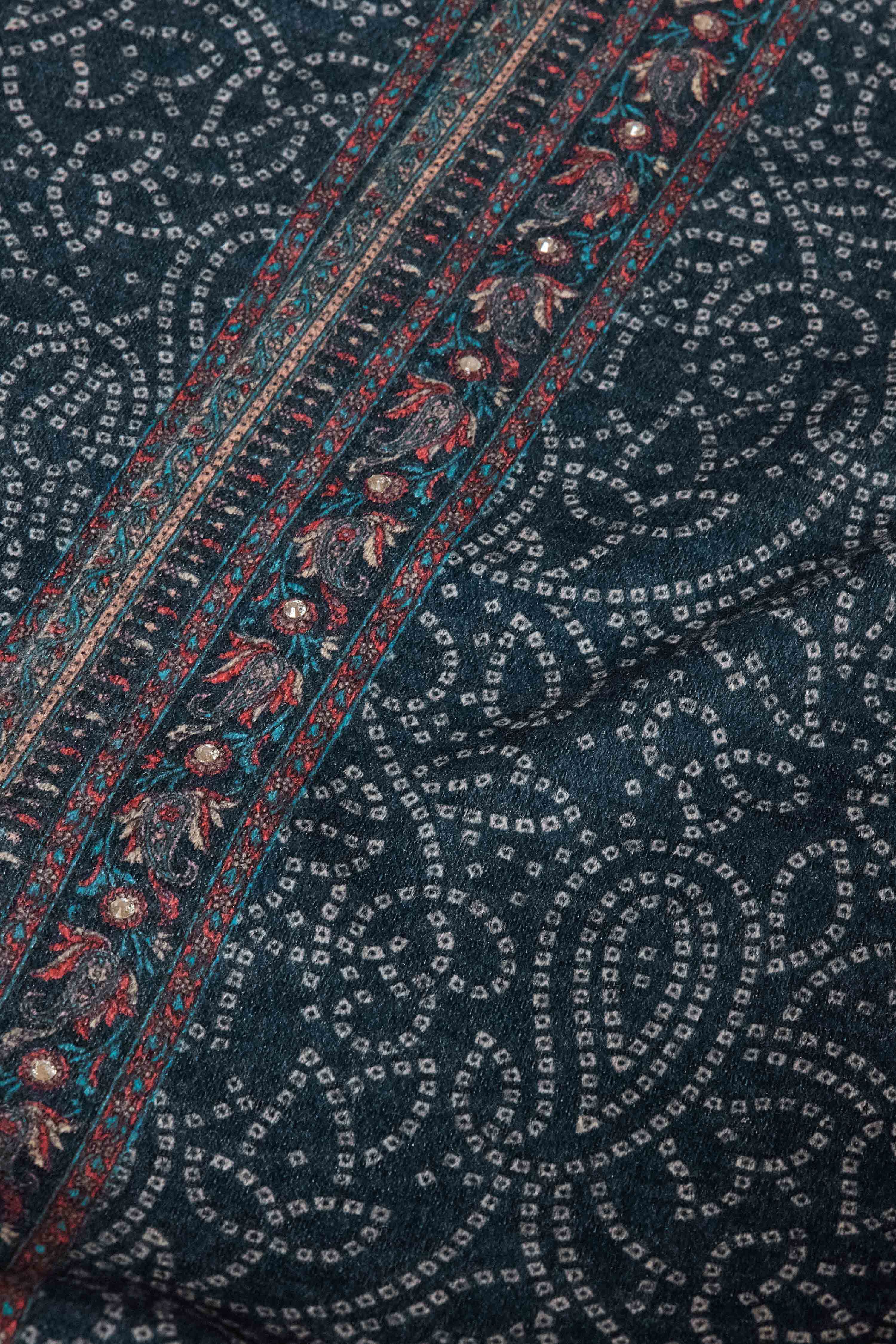 Indigo Polyester Regular Printed Cape image number 3