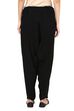 Black Viscose Rayon Fusion Pants image number 3