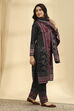Black Polyester Printed Straight Suit Set image number 5