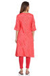 Coral Front open Viscose Kurta image number 5