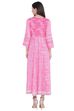 Pink Viscose Asymmetric Kurta image number 4