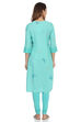 Turq Straight Viscose Kurta image number 5