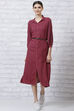 Maroon LIVA Straight Dress image number 0