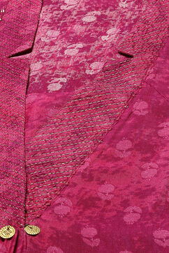 Pink LIVA Straight Printed Kurta Palazzo Suit Set image number 1