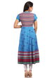 Blue Flared Cotton Kurta image number 1