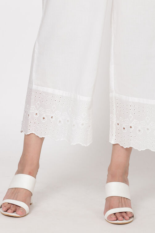 Black Cotton Palazzo Pants image number 1