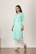 Blue Cotton Straight Kurtas image number 2
