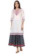 White Straight Cotton Kurta image number 0