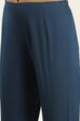 Teal Blue Viscose Rayon Straight Kurta Pants Set image number 2