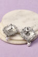 Grey Oxidised Alloy Earrings image number 2