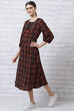 Black LIVA Straight Dress image number 0