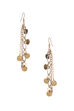 Golden & Silver Metal Brass Earring image number 1