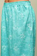 Aqua Blue Polyster Melange Straight Printed Kurta Palazzo Suit Set image number 2