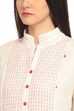 Ecru Flared Cotton Indie Top image number 1