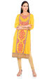 Mustard Straight Poly Cotton Kurta image number 0
