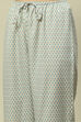 White Viscose Straight Printed Kurta Palazzo Suit Set image number 2