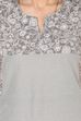 Grey Straight Cotton Kurta image number 1