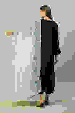 Blue Polyester Printed Dupatta image number 2