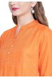 Orange A-Line Viscose Indie Top image number 1