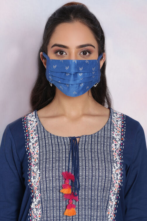 Royal Blue Polyester Mask image number 0