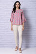 Off White Cotton Single Jersey Legging image number 1