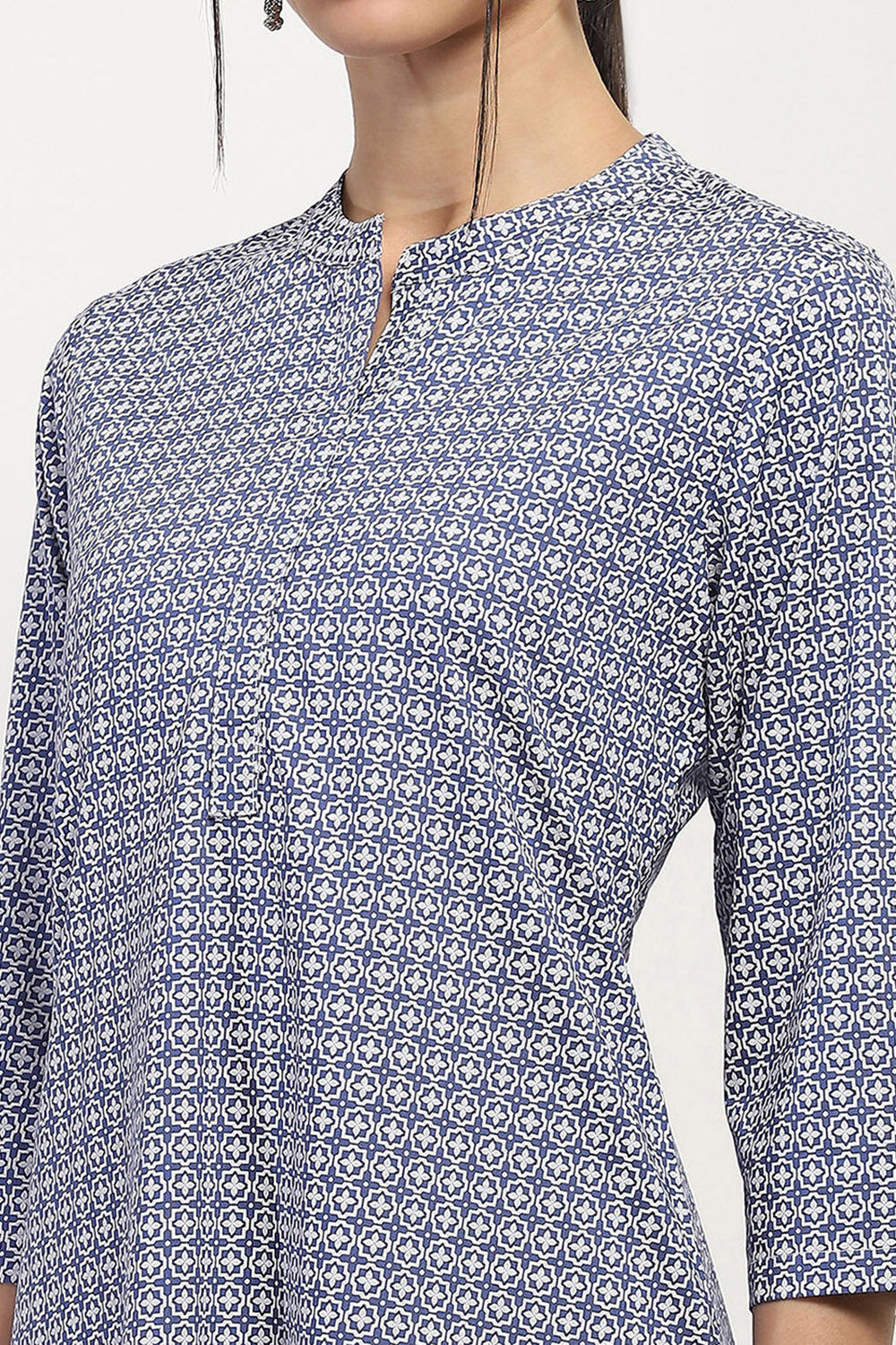 Green Printed Straight Kurta image number 1