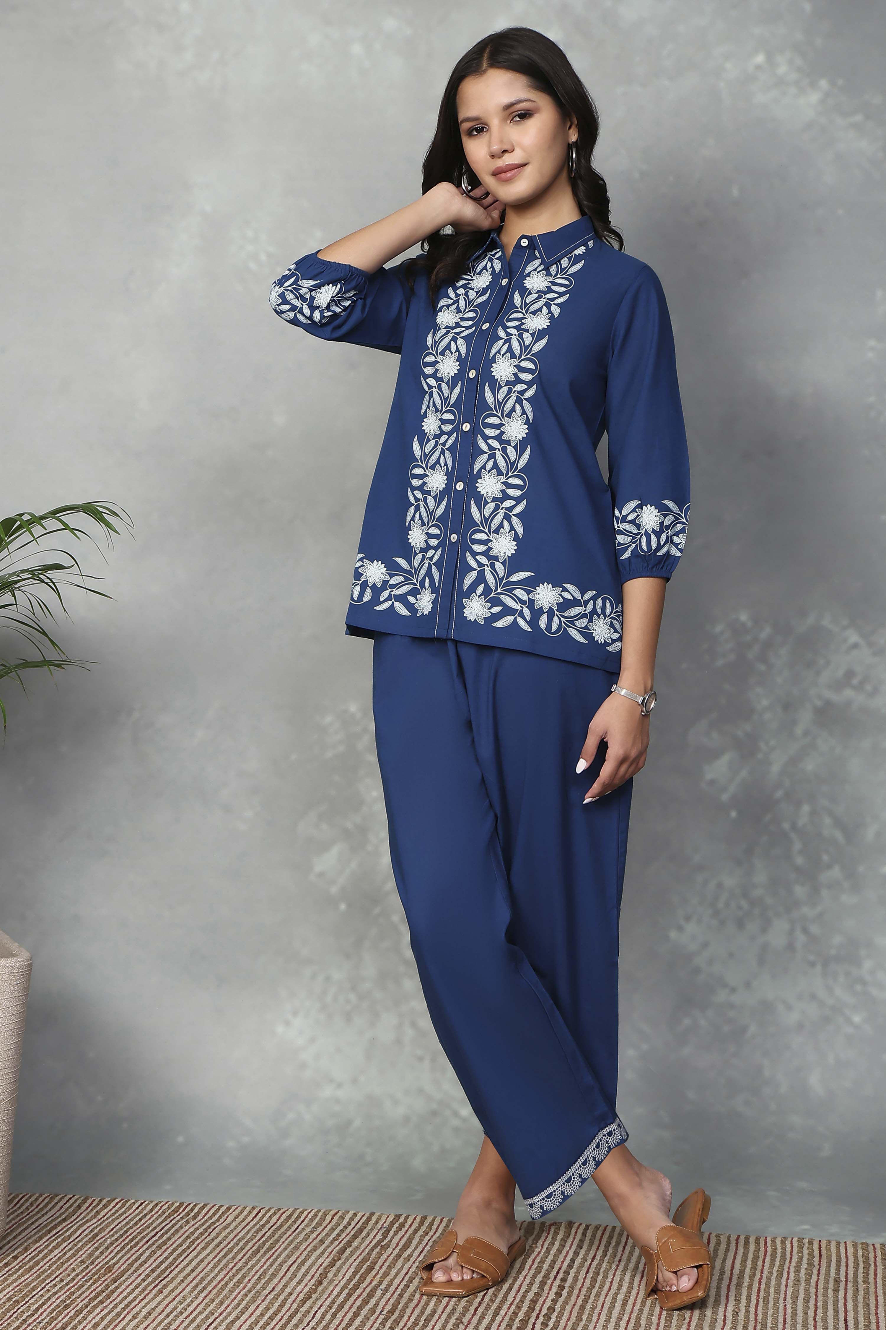 Blue Cotton Shirts image number 0