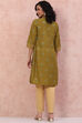 Pink Art Silk Floral Kurta image number 4