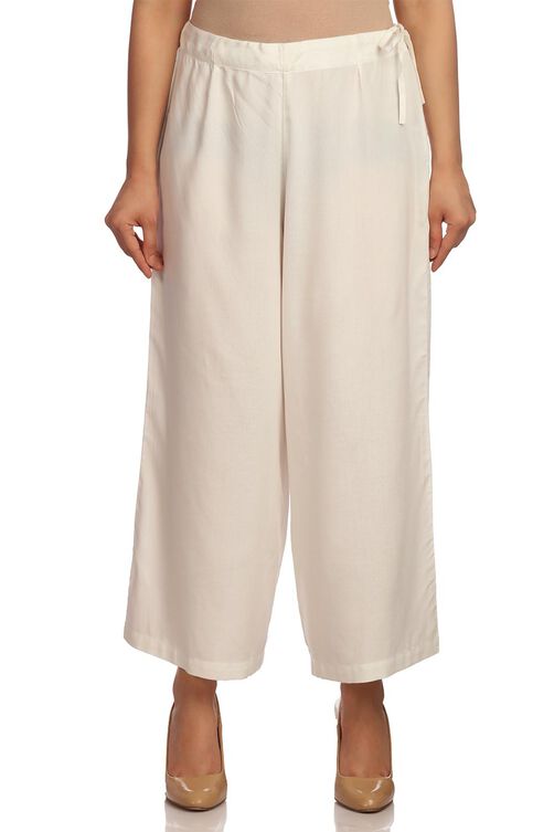 Pink Viscose Rayon Culottes image number 3