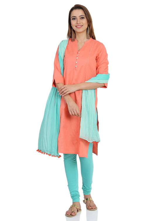 Turq Cotton Leggings image number 3