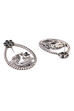 Black Metal Brass Earrings image number 3