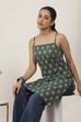 Green Cotton Straight Kurtas image number 6