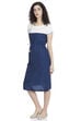 Indigo A Line Viscose Dress image number 2