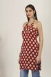 Red Rayon Straight Kurtas image number 2