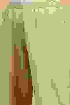 Gold Viscose Blend Solid Narrow Pants image number 1