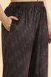 Maroon Polyester Printed Straight Suit Set image number 2