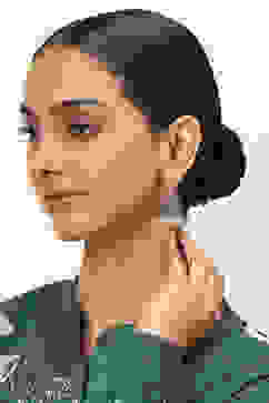 Pink-Green Alloy Jhumkas image number 3