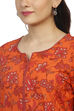 Peach Straight Cambric Cotton Kurta image number 1