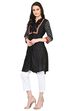 Rangriti Black Straight Cotton Indie Top image number 2