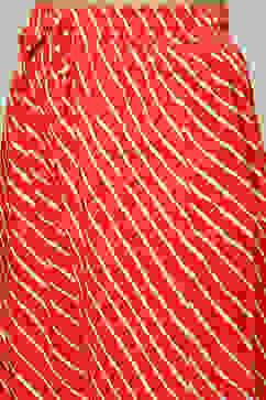 Red Striped Straight Kurta Set image number 2