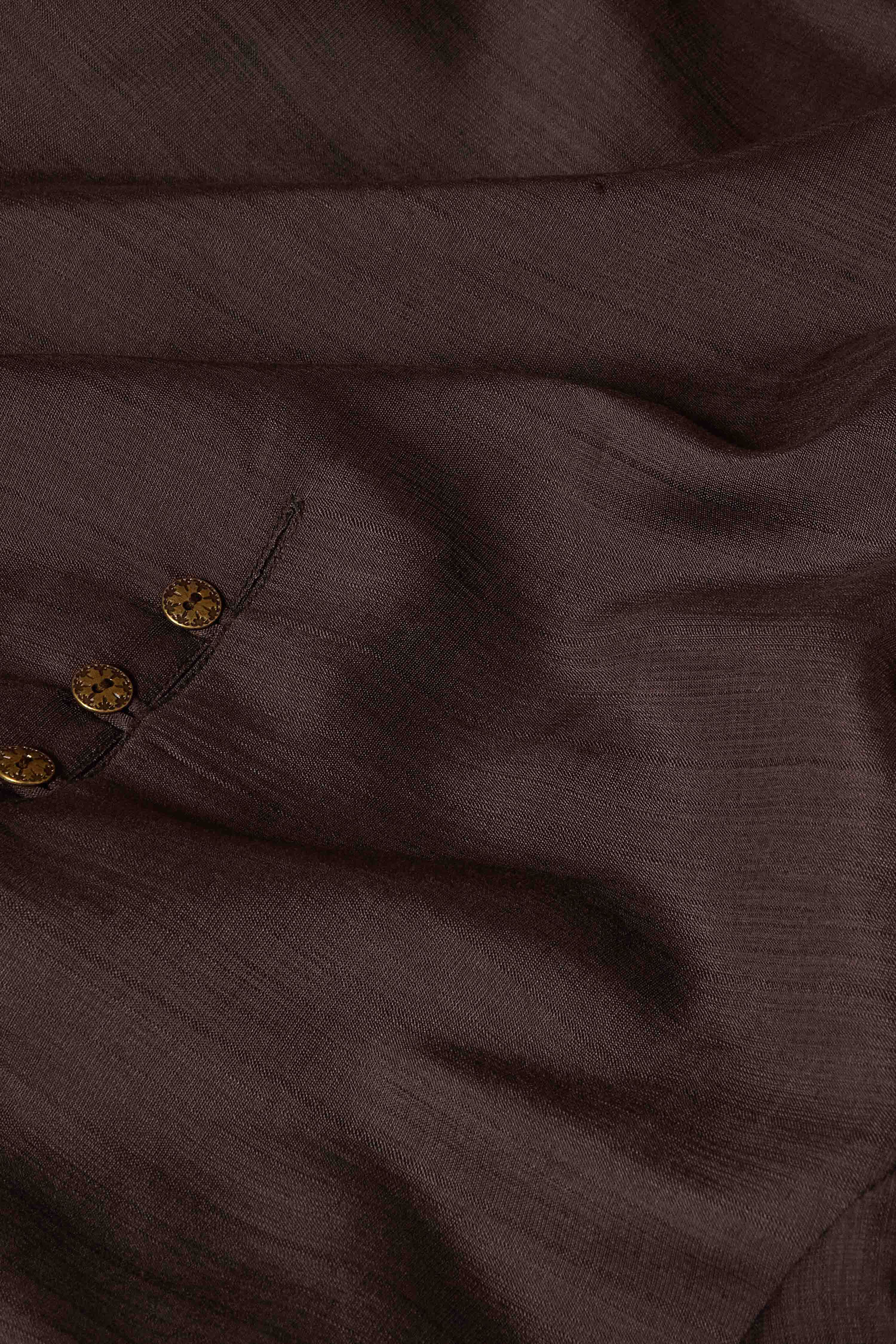 Mustard Viscose Blend Straight Printed Kurta image number 3