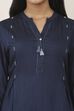 Blue Polyviscose Straight Kurtas image number 1